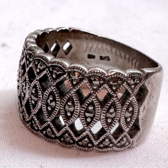 💍 Stunning Vintage Boho Chic Weaved .925 Sterling Silver Weaved Celtic Ring - Picture 7 of 16